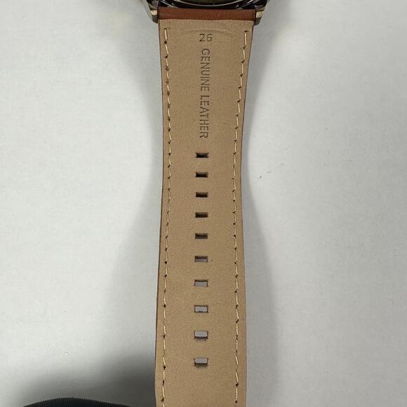 NWT Fossil Flynn Chronograph Brown Leather Men's Watch BQ2261 - Picture 10 of 12